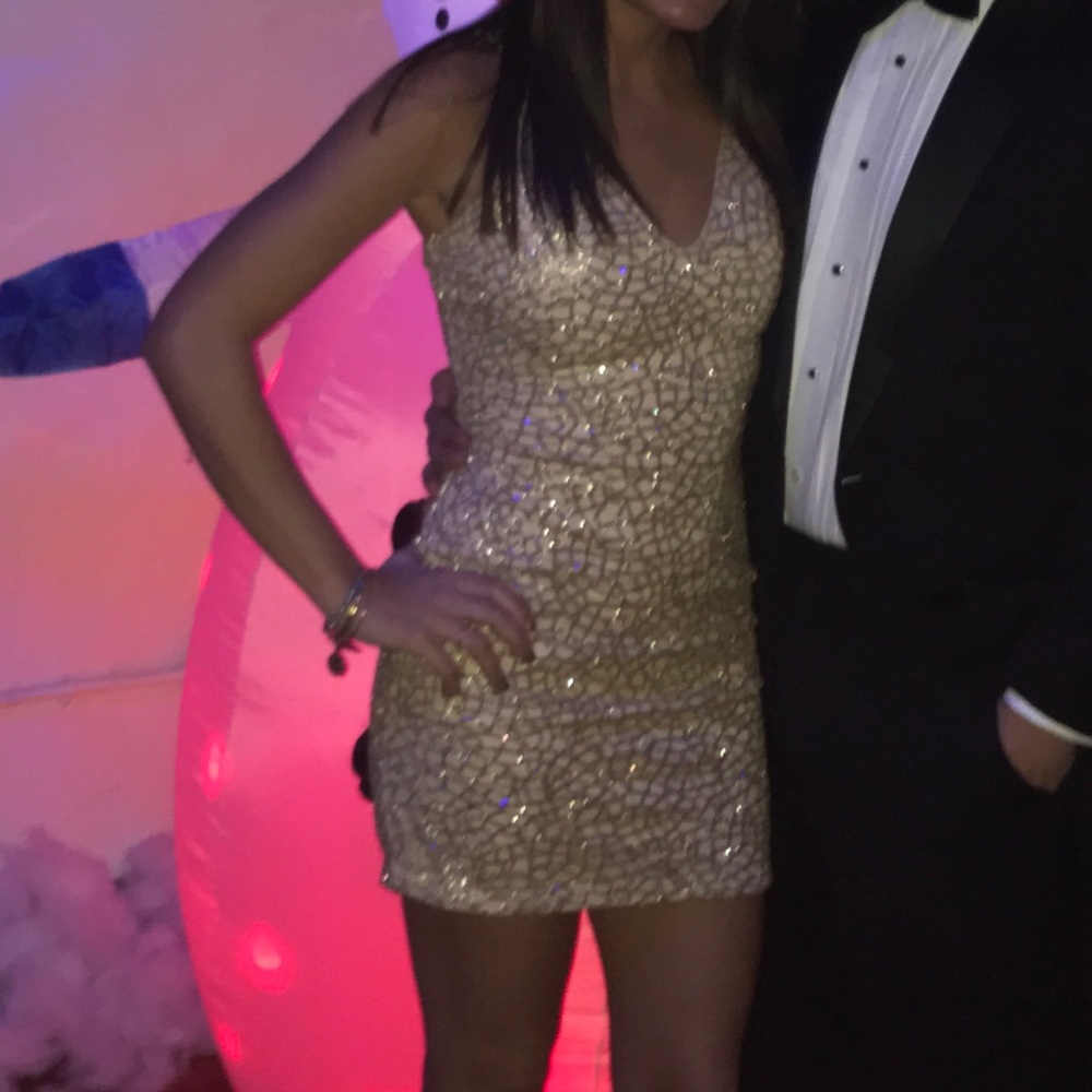 Windsor Gold Sequenced Dress